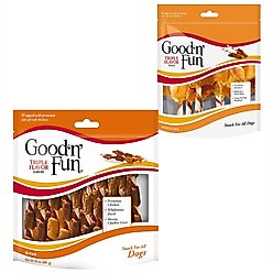Good 'n' Fun Triple Flavor Kabobs Chicken, Duck & Liver + Wings Beef, Pork & Chicken Dog Chews