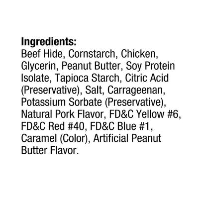 Show full view: Good 'n' Fun Triple Flavor Twists Sticks Chicken, Peanut Butter & Pork Dog Treat Chew, 18 count slide 4 of 9
