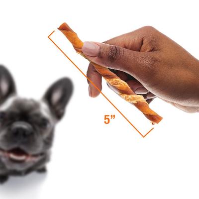 Show full view: Good 'n' Fun Triple Flavor Twists Sticks Chicken, Peanut Butter & Pork Dog Treat Chew, 18 count slide 9 of 9