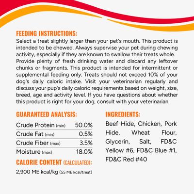 Show full view: Good 'n' Fun Triple Flavor Ribs Beef, Chicken & Pork Hide Dog Chews, 24-oz bag slide 6 of 7