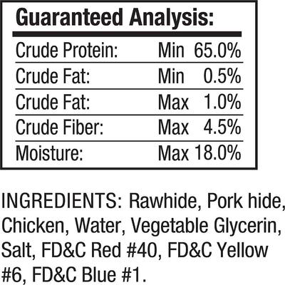 Show full view: Good 'n' Fun Triple Flavor Wings Chicken, Pork & Beef Hide Dog Chews, 12-oz bag, bundle of 2 slide 5 of 7