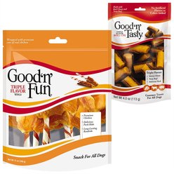 Good 'n' Fun Triple Flavor Wings Beef, Pork & Chicken + Good 'n' Tasty Triple Flavor Roll-Ups Dog Treats