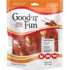 Good 'n' Fun Triple Flavor Wings Chicken, Pork & Beef Hide Dog Chews, 12-oz bag