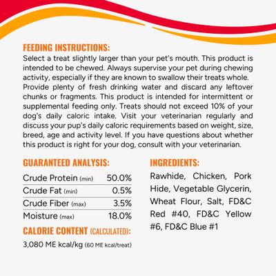 Show full view: Good 'n' Fun Triple Flavor Ribs Beef, Chicken & Pork Hide Dog Chews, 8.4-oz bag slide 5 of 7