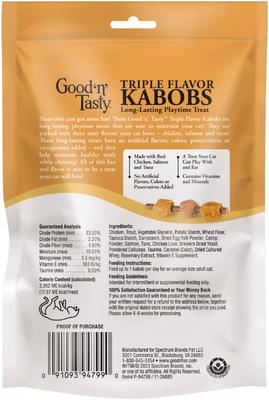 Show full view: Good 'n' Tasty Chicken, Salmon, Tuna Kabob Cat Treats 1.4-oz bag slide 3 of 13