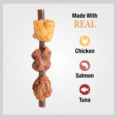 Show full view: Good 'n' Tasty Chicken, Salmon, Tuna Kabob Cat Treats 1.4-oz bag slide 5 of 13