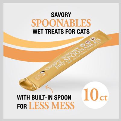 Show full view: Good 'n' Tasty Mousse Squeezer Chicken, Salmon, Duck Lickable Cat Treats, 10 count slide 4 of 13