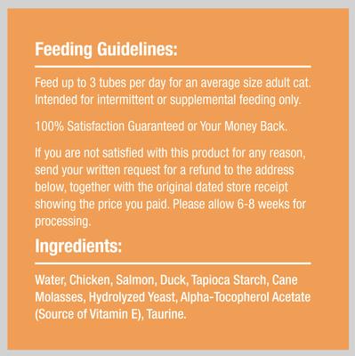 Show full view: Good 'n' Tasty Mousse Squeezer Chicken, Salmon, Duck Lickable Cat Treats, 6 count slide 9 of 13