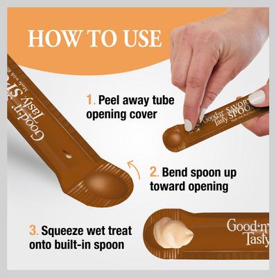 Show full view: Good 'n' Tasty Mousse Squeezer Duck, Beef, Rabbit Lickable Cat Treats, 6 count slide 7 of 13