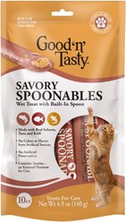 Good 'n' Tasty Mousse Squeezer Salmon, Tuna, Krill Lickable Cat Treats, 10 count