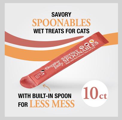 Show full view: Good 'n' Tasty Mousse Squeezer Salmon, Tuna, Krill Lickable Cat Treats, 10 count slide 4 of 13