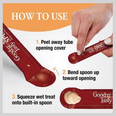 Show full view: Good 'n' Tasty Mousse Squeezer Tuna, Chicken, Duck Lickable Cat Treats, 6 count slide 6 of 13