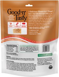 Good 'n' Tasty Triple Flavor Mini Churro Style Twists Chicken, Peanut Butter & Pork Gourmet Crunchy Dog Treats, 250 count slide 2 of 9