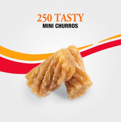 Show full view: Good 'n' Tasty Triple Flavor Mini Churro Style Twists Chicken, Peanut Butter & Pork Gourmet Crunchy Dog Treats, 250 count slide 5 of 11