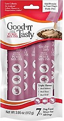 Good 'n' Tasty Triple Flavor Mix Salmon, Tuna, & Krill Puree Dog Food Topper, 7 count