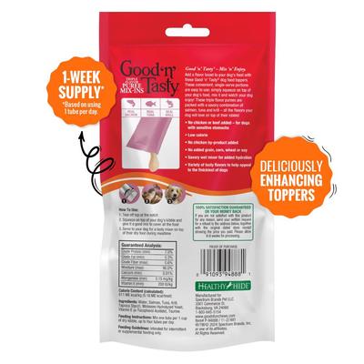 Show full view: Good 'n' Tasty Triple Flavor Mix Salmon, Tuna, & Krill Puree Dog Food Topper, 7 count slide 3 of 11