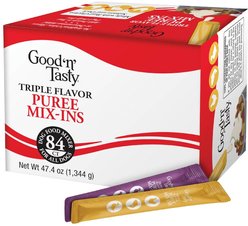 Good 'n' Tasty Triple Flavor Mix Variety Pack Puree Dog Food Topper, 84 count