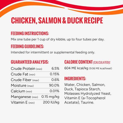 Show full view: Good 'n' Tasty Triple Flavor Mix Variety Pack Puree Dog Food Topper, 84 count slide 7 of 11