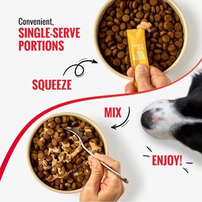 Show full view: Good 'n' Tasty Triple Flavor Mix Variety Pack Puree Dog Food Topper, 84 count slide 6 of 11