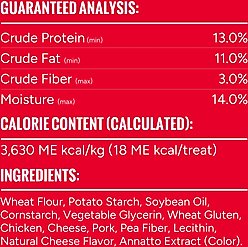 Good 'n' Tasty Triple Flavor Stacks with Cheese, Chicken & Pork Bite Sized Crunchy Dog Treats, 9-oz bag slide 2 of 9