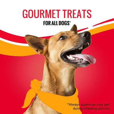 Show full view: Good 'n' Tasty Triple Flavor Stacks with Peanut Butter, Chicken & Chicken Liver Bite Sized Crunchy Dog Treats, 3.5-oz bag slide 7 of 12