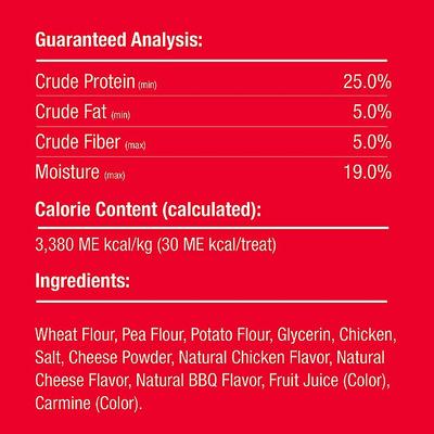 Show full view: Good 'n' Tasty Triple Flavor Wavy Chips Variety Pack Chicken, Cheese & BBQ Dog Treats, 10-oz bag slide 7 of 11