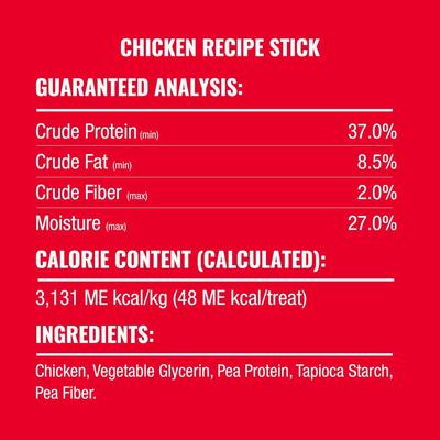 Show full view: Good 'n' Tasty Snap 'Ems Variety Pack Triple Flavor Real Chicken, Duck & Beef Gourmet Reward or Training Sticks Soft & Chewy Dog Treats, 15 count slide 4 of 12