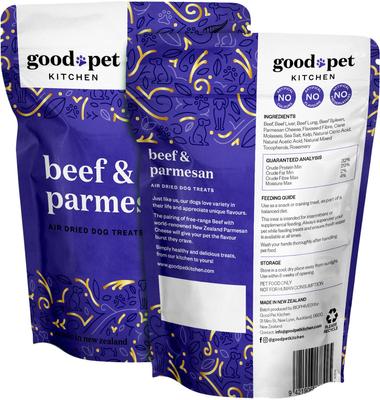 Show full view: Good Pet Kitchen Beef & Parmesan Air Dried Dog Treat, 2.8-oz bag slide 3 of 8