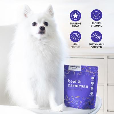 Show full view: Good Pet Kitchen Beef & Parmesan Air Dried Dog Treat, 2.8-oz bag slide 4 of 8