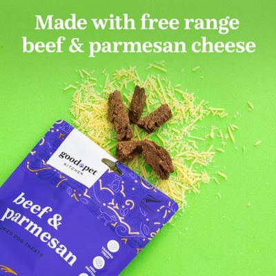 Show full view: Good Pet Kitchen Beef & Parmesan Air Dried Dog Treat, 2.8-oz bag slide 5 of 8