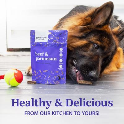 Show full view: Good Pet Kitchen Beef & Parmesan Air Dried Dog Treat, 2.8-oz bag slide 7 of 8