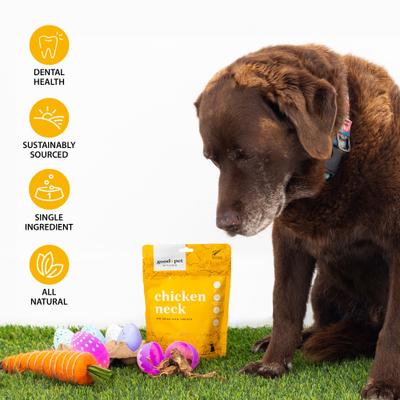 Show full view: Good Pet Kitchen Chicken Neck Air Dried Dog Treat, 2.8-oz bag slide 4 of 9