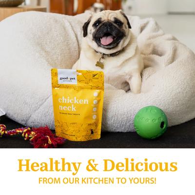 Show full view: Good Pet Kitchen Chicken Neck Air Dried Dog Treat, 2.8-oz bag slide 7 of 9