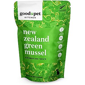 Good Pet Kitchen Green Mussel Air Dried Dog Treat, 1.7-oz bag