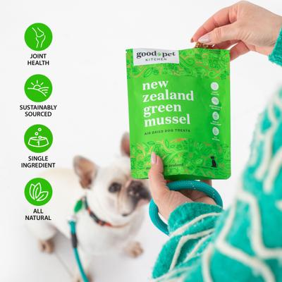 Show full view: Good Pet Kitchen Green Mussel Air Dried Dog Treat, 1.7-oz bag slide 4 of 8
