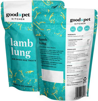 Show full view: Good Pet Kitchen Lamb Lung Air Dried Dog Treat, 1.4-oz bag slide 3 of 8