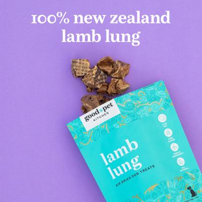 Show full view: Good Pet Kitchen Lamb Lung Air Dried Dog Treat, 1.4-oz bag slide 5 of 8