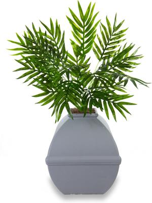 Show full view: Good Pet Stuff The Courtyard Hidden Planter Cat Litter Box, Large, Stone Gray slide 2 of 7