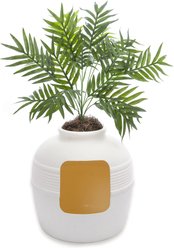 Good Pet Stuff The Original Hidden Planter Cat Litter Box, Large, White Birch