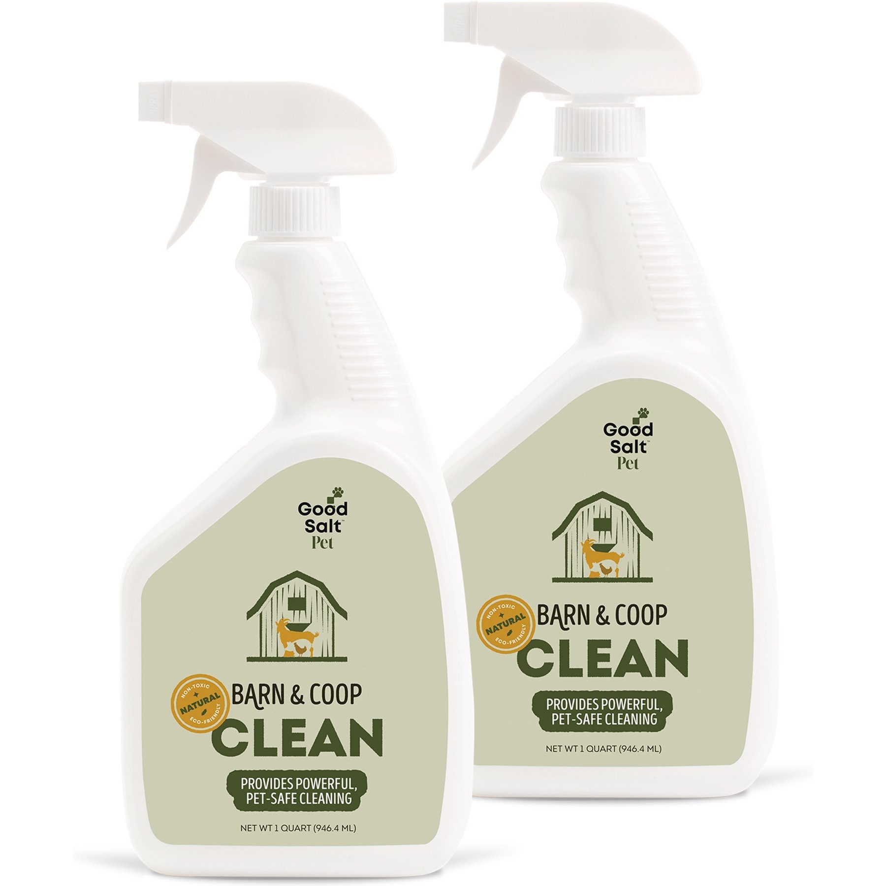 Good Salt Pet Barn & Coop Cleaner Spray, 32-fl oz bottle, 2 count