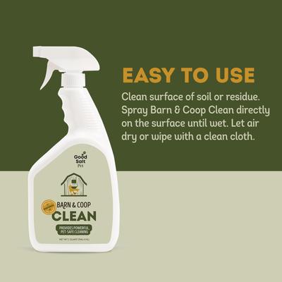 Show full view: Good Salt Pet Barn & Coop Cleaner Spray, 32-fl oz bottle, 2 count slide 6 of 8