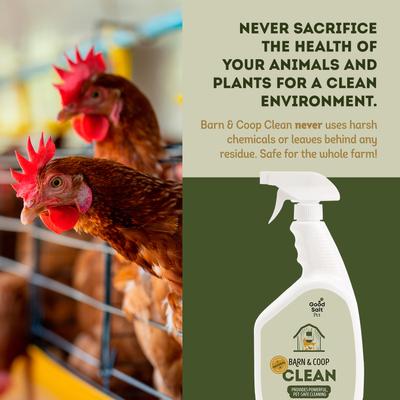 Show full view: Good Salt Pet Barn & Coop Cleaner Spray, 32-fl oz bottle, 2 count slide 4 of 8