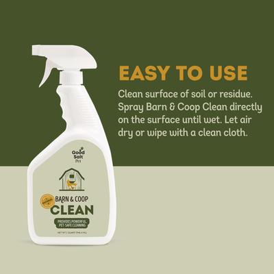 Show full view: Good Salt Pet Barn & Coop Cleaner Spray, 32-fl oz bottle, 1 count slide 6 of 8