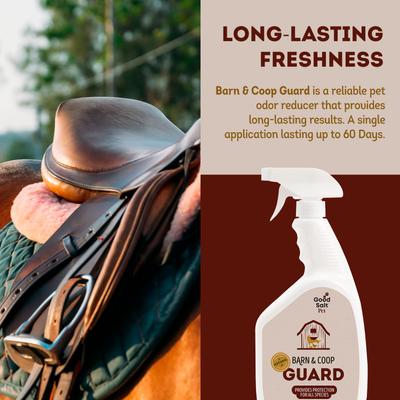 Show full view: Good Salt Pet Barn & Coop Guard Deodorizing Spray, 32-fl oz bottle, 1 count slide 3 of 6