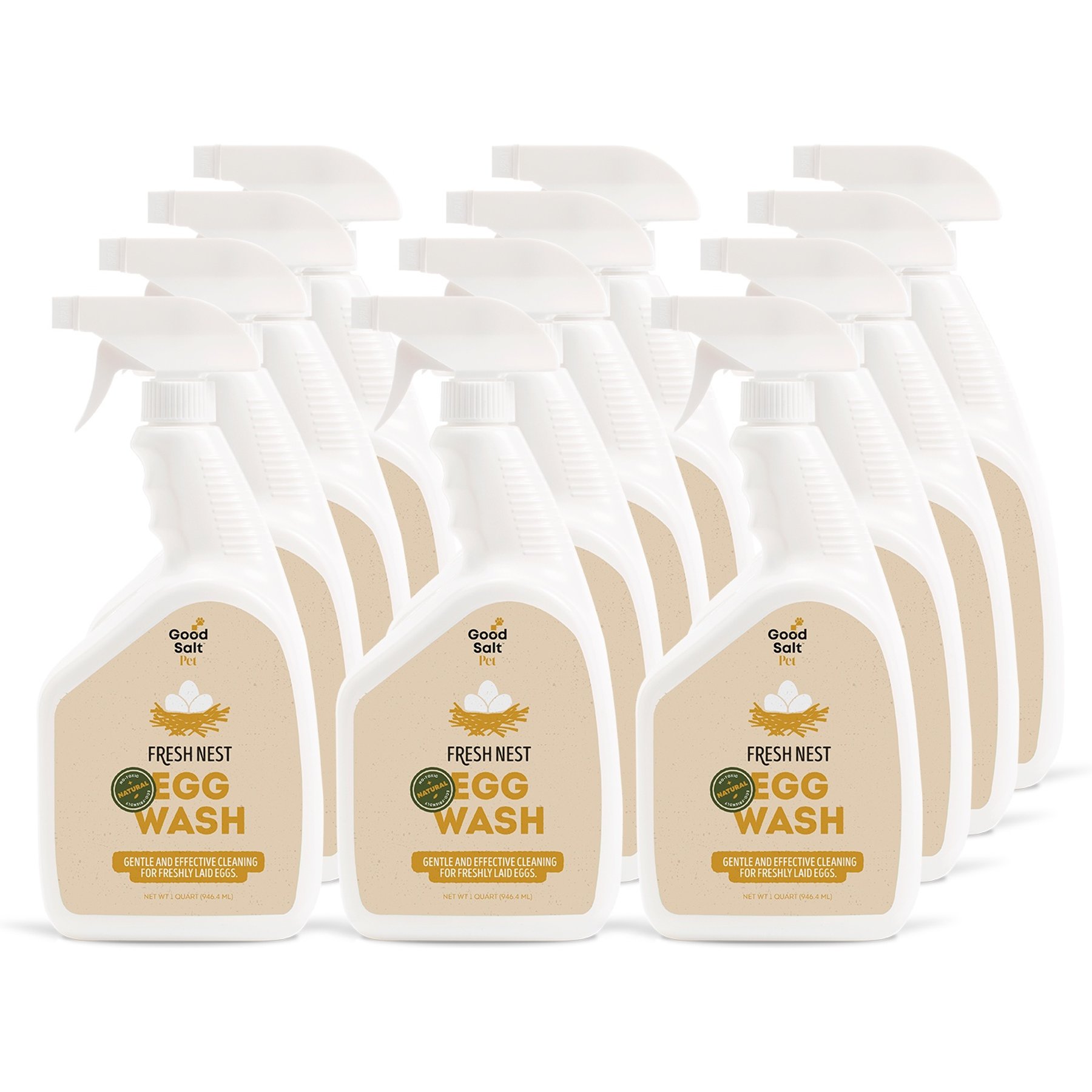 Good Salt Pet Fresh Nest Egg Wash Spray, 32-fl oz bottle, 12 count