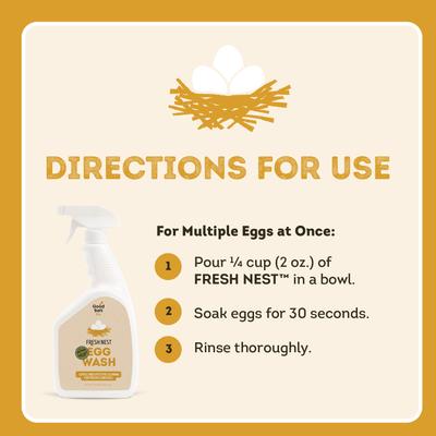 Show full view: Good Salt Pet Fresh Nest Egg Wash Spray, 32-fl oz bottle & 1-gal jug, 2 count slide 7 of 8