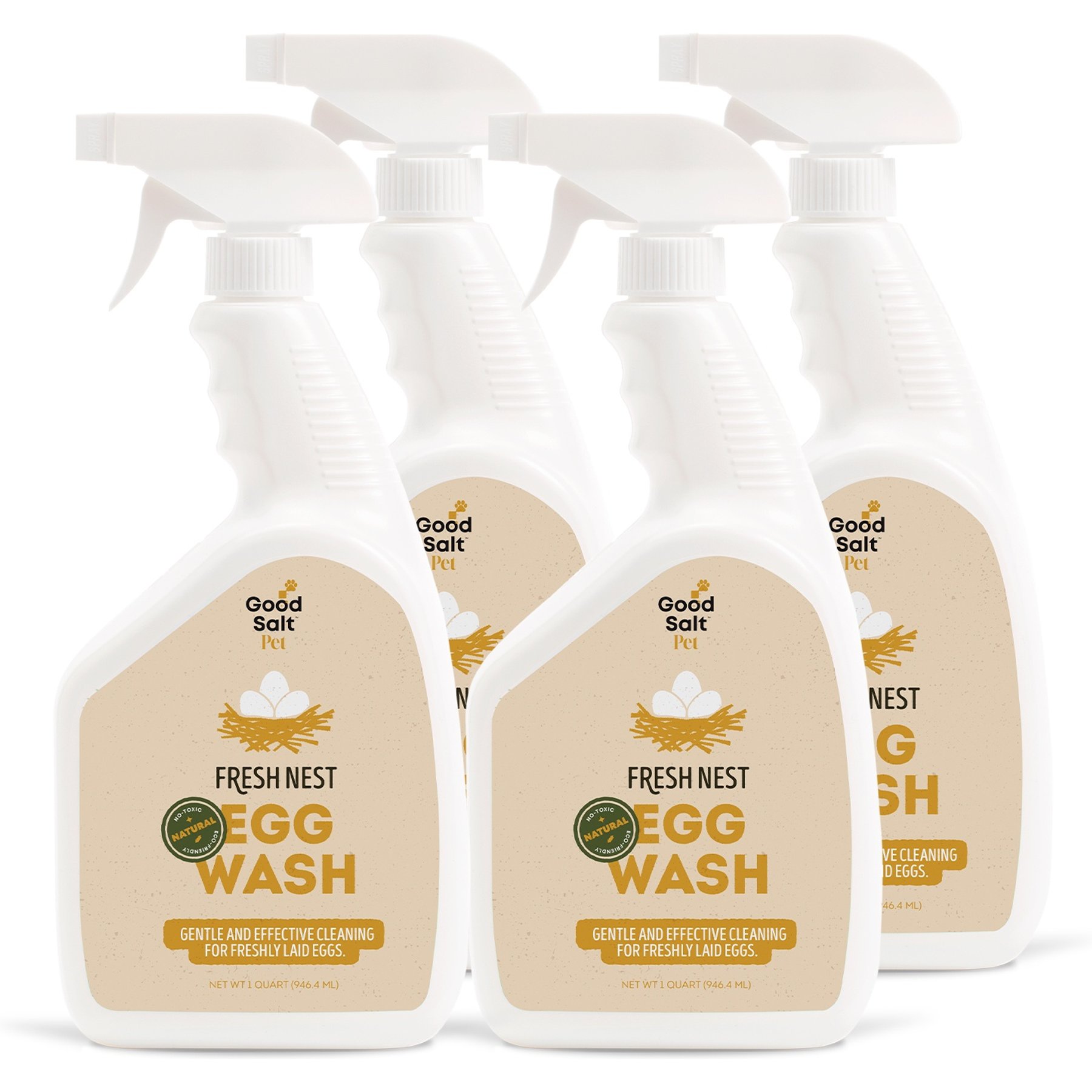 Good Salt Pet Fresh Nest Egg Wash Spray, 32-fl oz bottle, 4 count