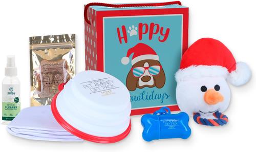 Show full view: Good Salt Pet Christmas Snowman Holiday Gift Pack Dog Toy Variety Pack, Multi Color slide 1 of 2