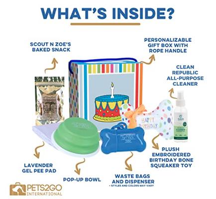 Show full view: Good Salt Pet Ultimate Birthday Box Dog Toy Variety Pack, Multi Color slide 2 of 3