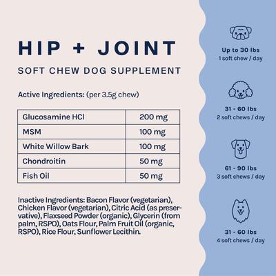 Show full view: Good Trouble Hip & Joint Chew Supplement for Dogs, 30 count slide 3 of 7